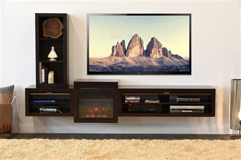 Wall Mounted Floating TV Stands - Woodwaves