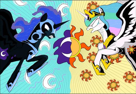 Celestia VS Nightmare Moon by Jakrat-Rosemberd on DeviantArt