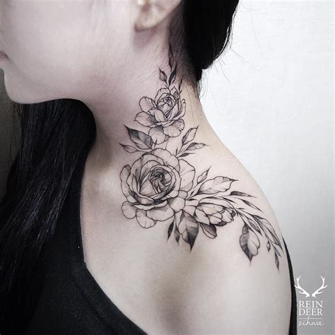 Rose Neck Tattoos | Best Tattoo Ideas Gallery