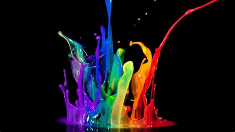 HD wallpaper: Abstractive rainbow paint splash | Wallpaper Flare