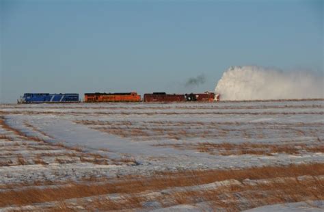 BNSF Snow Plow In Nebraska | TrainBoard.com - The Internet's Original