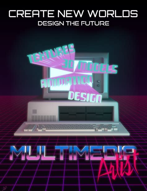 Multimedia Artists Poster (80s Inspired) by discopears on DeviantArt