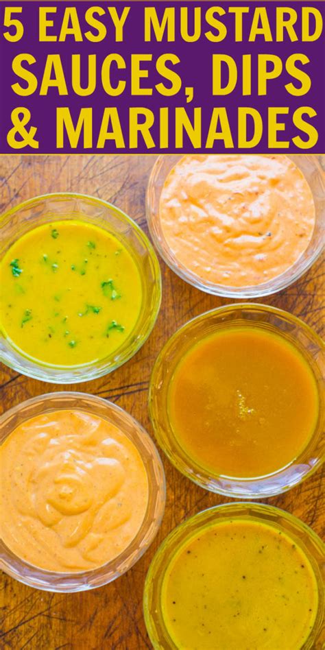 5 Easy Mustard Sauces, Dips, and Marinades - Averie Cooks