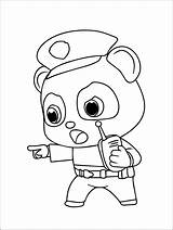 Printable Sheriff Labrador Coloring Pages – PrintableLib sketch template