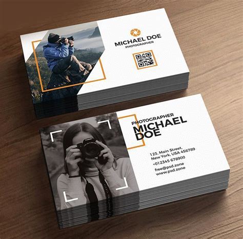 Photographer Business Cards Template Design #photographyvisitingcard | Kreative visitenkarten ...