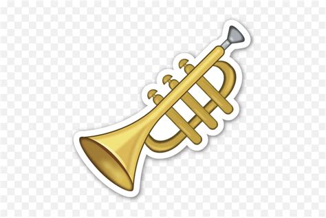 Trumpet - Emoji Jazz Png,Music Emoji Png - free transparent png images ...