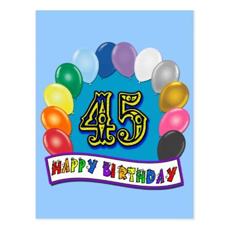 Happy 45th Birthday Balloon Arch | Zazzle