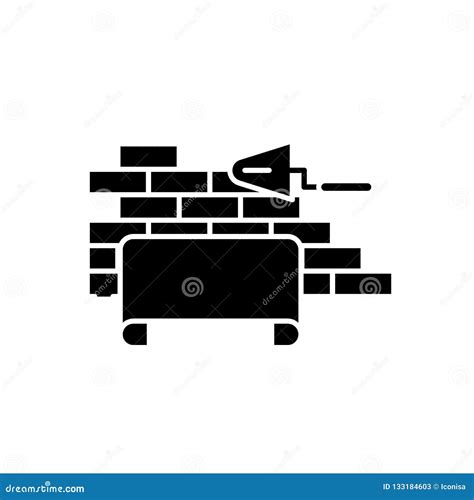 Architectural Supervision Black Icon, Vector Sign on Isolated Background. Architectural ...