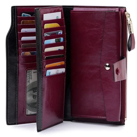 Luxury Wallet Women Long Zipper Rfid Coin Wallet Women Genuine Leather Purse Leather Female ...