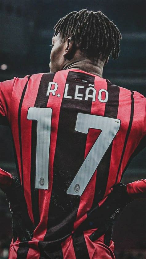 Rafael Leao - Red and Black Striped Jersey