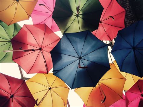 Photo gratuite: Parapluies, Ciel, La Pluie, Coloré - Image gratuite sur Pixabay - 816338