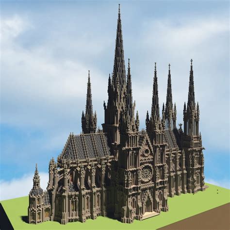 Minecraft Blueprints Cathedral