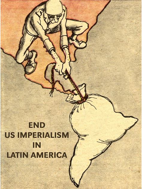 ""End US Imperialism in Latin America" Anti-imperialist Art" Sticker by dru1138 | Redbubble