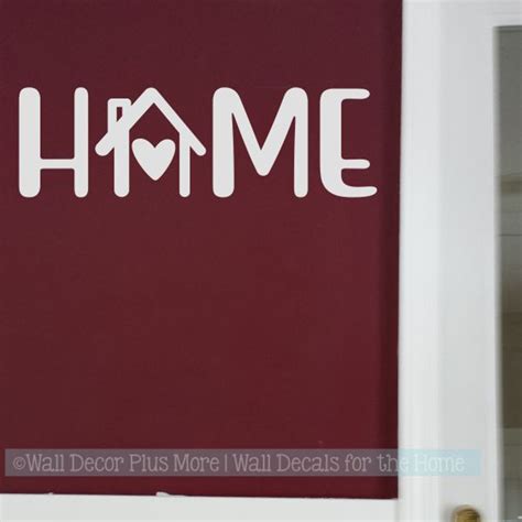 Home Word Decor Kitchen Wall Decals House Art Heart Vinyl Wall Sticker