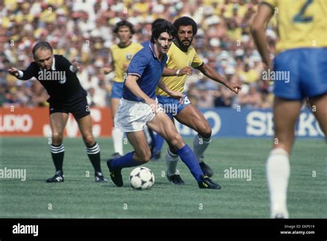 1982 World Cup Second Round Group C match in Barcelona, Spain. Italy 3 ...