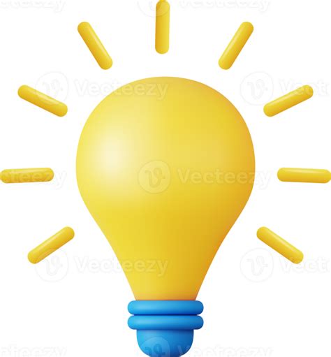 3d light bulb icon, 38943080 PNG