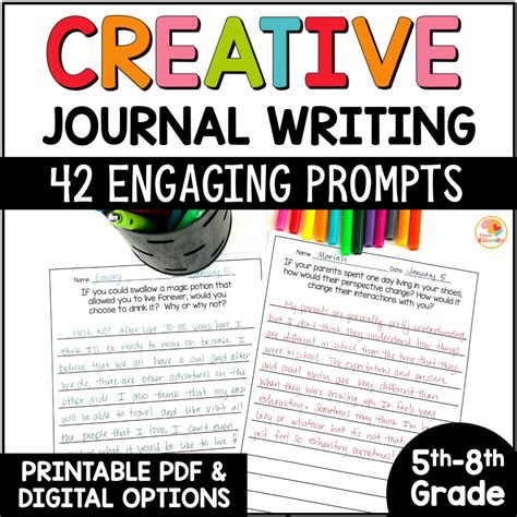 Creative Writing Prompts: Daily Journal Prompts for 5th-8th Grade - Made By Teachers