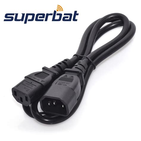 Superbat pdu power cord C13 C14 chassis UPS server extension cable three holes 1m C13 to C14-in ...