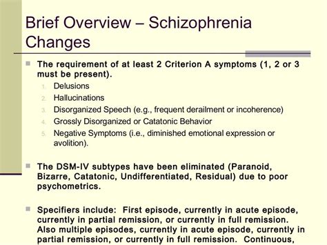 Positive And Negative Symptoms Of Schizophrenia Dsm 5