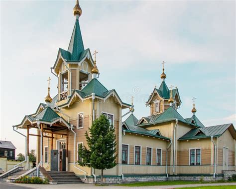 Church of St. Nicholas. Orthodox Church in the City of Slyudyanka, Irkutsk Region. Monument of ...