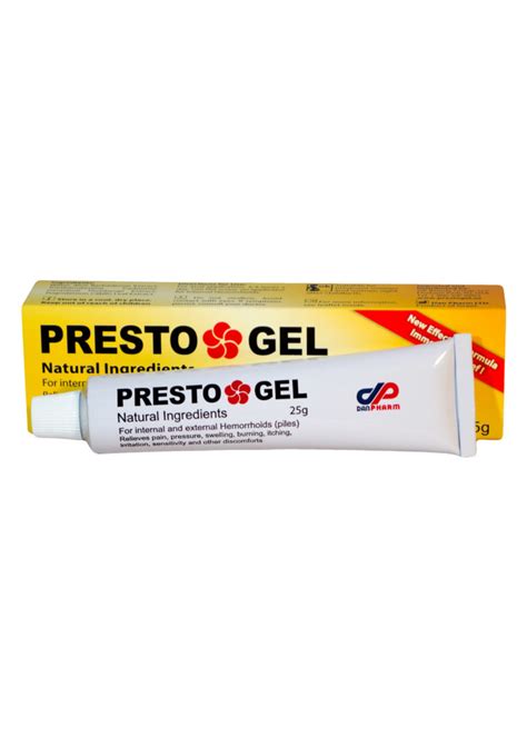 Presto Gel - A Natural Hemorrhoids Treatment - PrestoGel