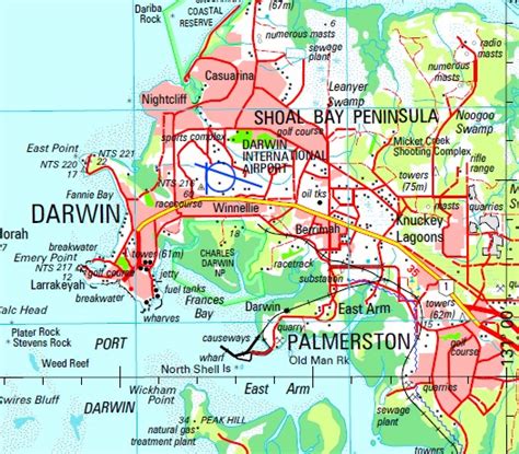 Darwin 1-250,000 Topographic Map - Maps, Books & Travel Guides