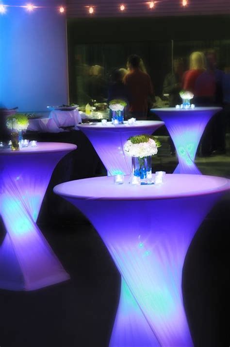 Cocktail table decor, Event lighting, Corporate party