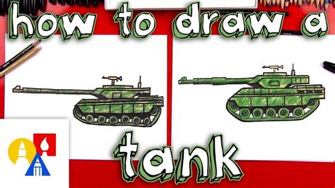 How To Draw A Realistic Tank - YouTube