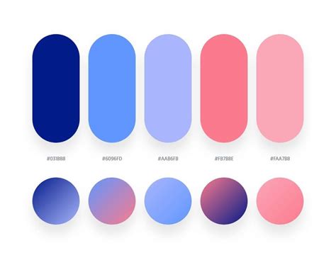 32 Beautiful Color Palettes With Their Corresponding Gradient Palettes