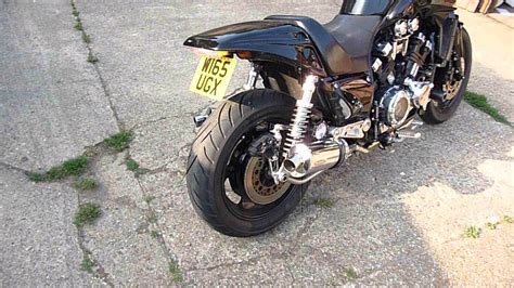 Yamaha Vmax Delkevic Exhaust - YouTube