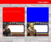 Fortnite Food labels, Printable Fortnite Food tent cards, Fortnite party Food labels ...