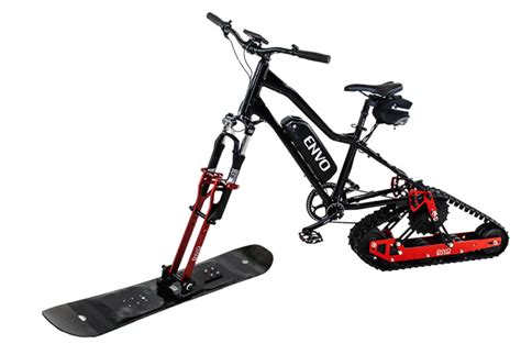 New conversion kit turns mountain bikes into electric snowmobiles | Electrek