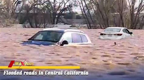 Flooded roads in Central California! Flood in Central California 2023 - YouTube