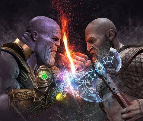 Thanos vs. Kratos fan art : r/gaming