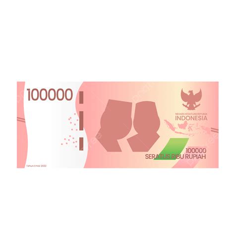 Gambar Uang Kertas Baru Tahun Emisi 2022 Seratus Ribu Rupiah Rp 100 000 ...