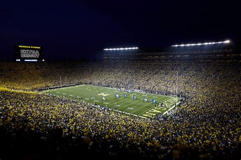 Photo Print of First Night Game at Michigan Stadium | Etsy