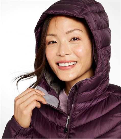 Women's Ultralight 850 Down Hooded Coat, Three-Quarter Length ...