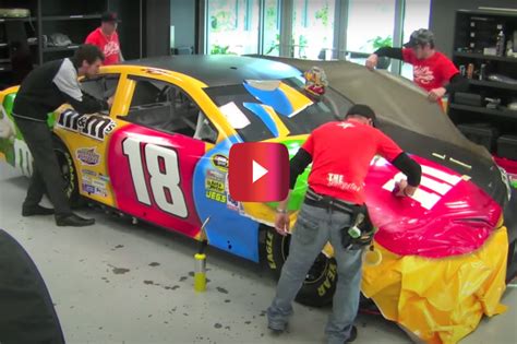 Kyle Busch’s Car Gets Wrapped in M&Ms in Awesome Time Lapse Video ...