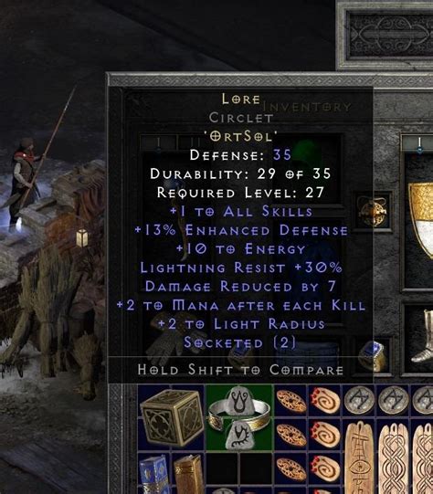 Diablo 2 Lore Circlet +1 all skill with lightning resist, Video Gaming, Gaming Accessories, In ...