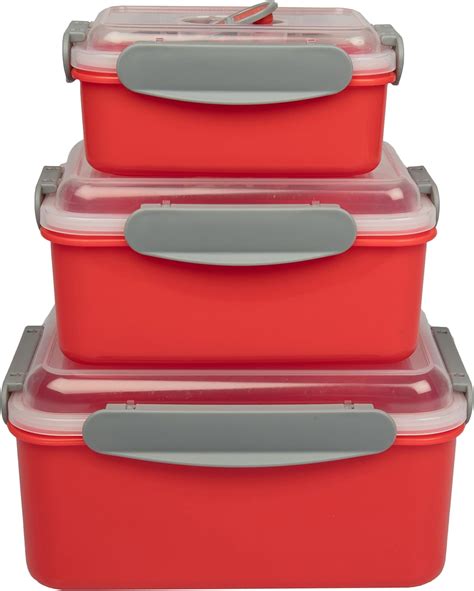 Good Cooking Microwave Food Storage Containers- Set of 3 Nesting ...