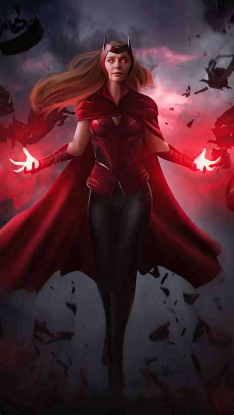 1080x1920 The Scarlet Witch Wanda Vision 4k Iphone 7,6s,6 Plus, Pixel ...