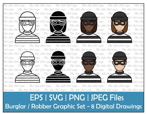 Robber Mask, Stamp Drawing, Grid Vector, Burglar, Vector Clipart, Outline, Digital Drawing, Art ...