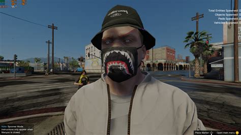 bape face mask for franklin - GTA5-Mods.com