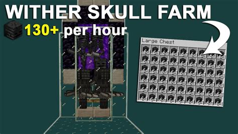 Minecraft EASIEST Wither Skeleton Farm 130+ Per Hour 1.21.4 Tutorial NO SPAWN PROOFING! - YouTube