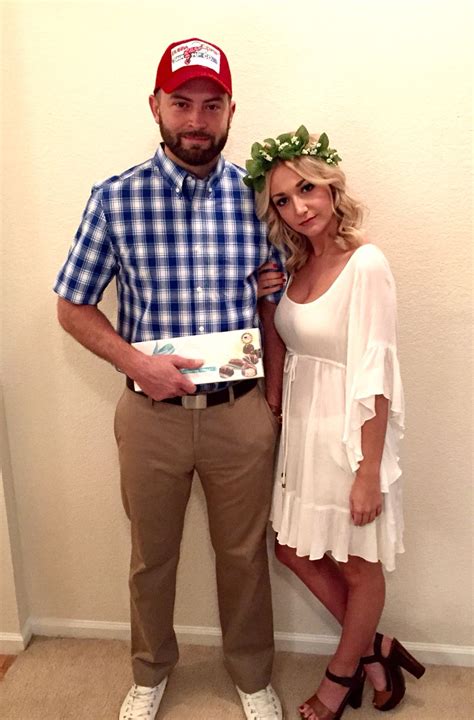 Forrest and Jenny Gump | Couple halloween costumes, Cute halloween ...