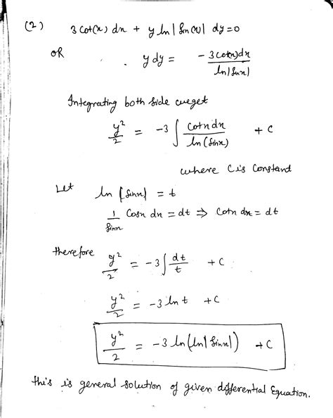 [Solved] Find the General Solution of Differential Equations (2x + 3y) dx +... | Course Hero