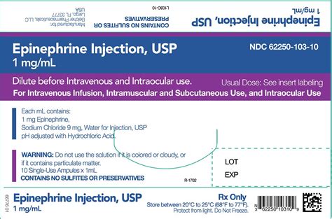 Epinephrine Concentrate Injection - FDA prescribing information, side effects and uses