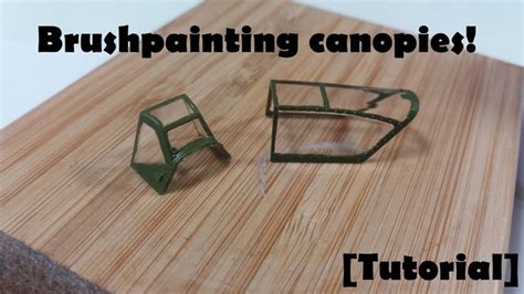 How to brush paint canopies [Tutorial] | Modeling techniques, Model making, Scale model building