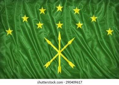 Adygea Flag Waving Wind 3d Ilustration Stock Illustration 1343379065 ...