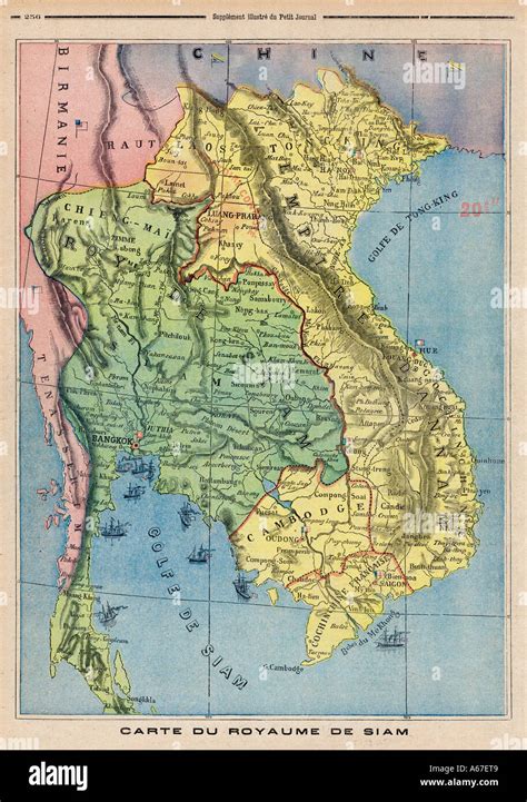 Siam Thailand Map